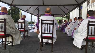 Missa de 7Âº dia de falecimento do Padre Aleixo foi presidida pelo Bispo Dom Amilton